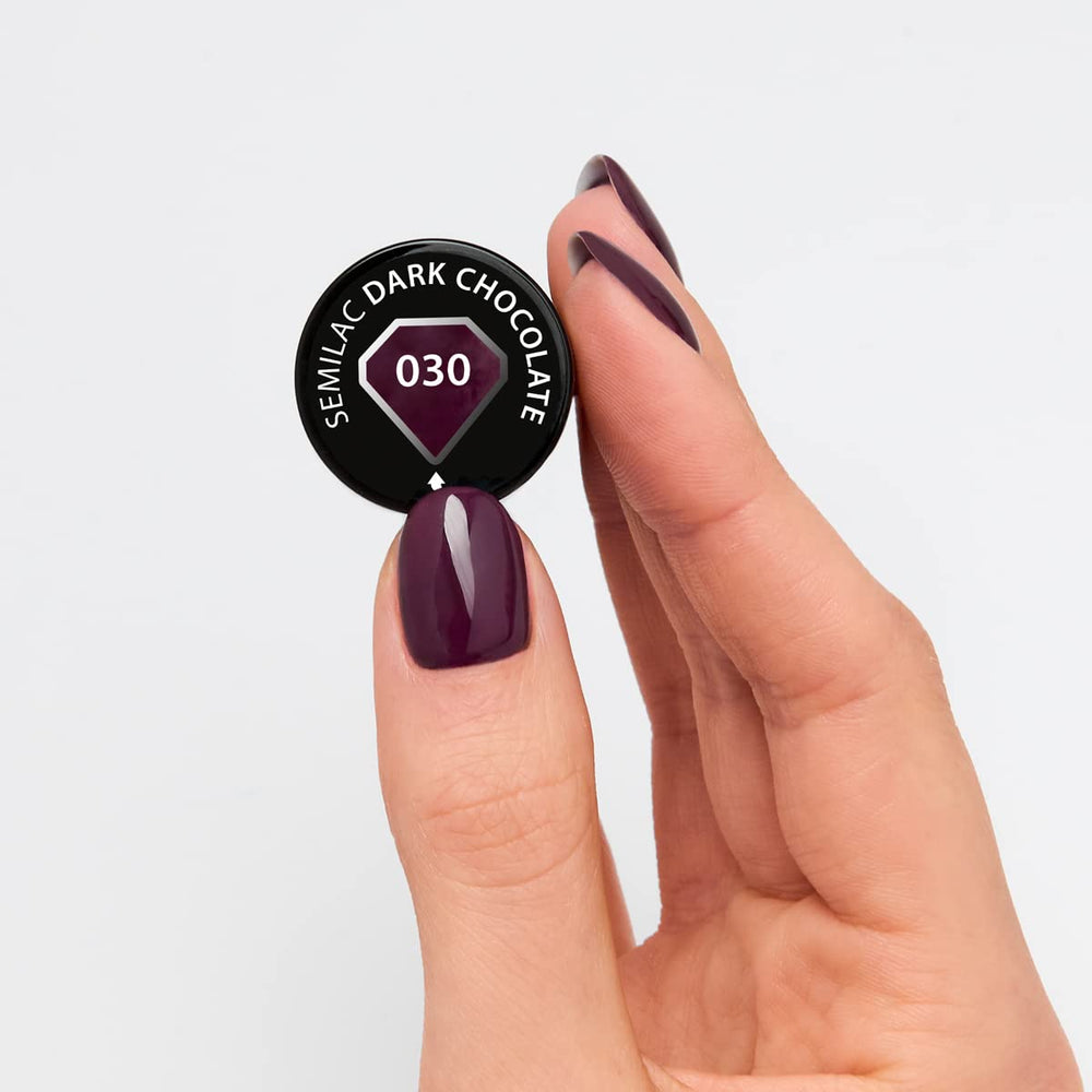 Semilac UV Neglelak 030 Mørk Chokolade 7ml Allure Collection