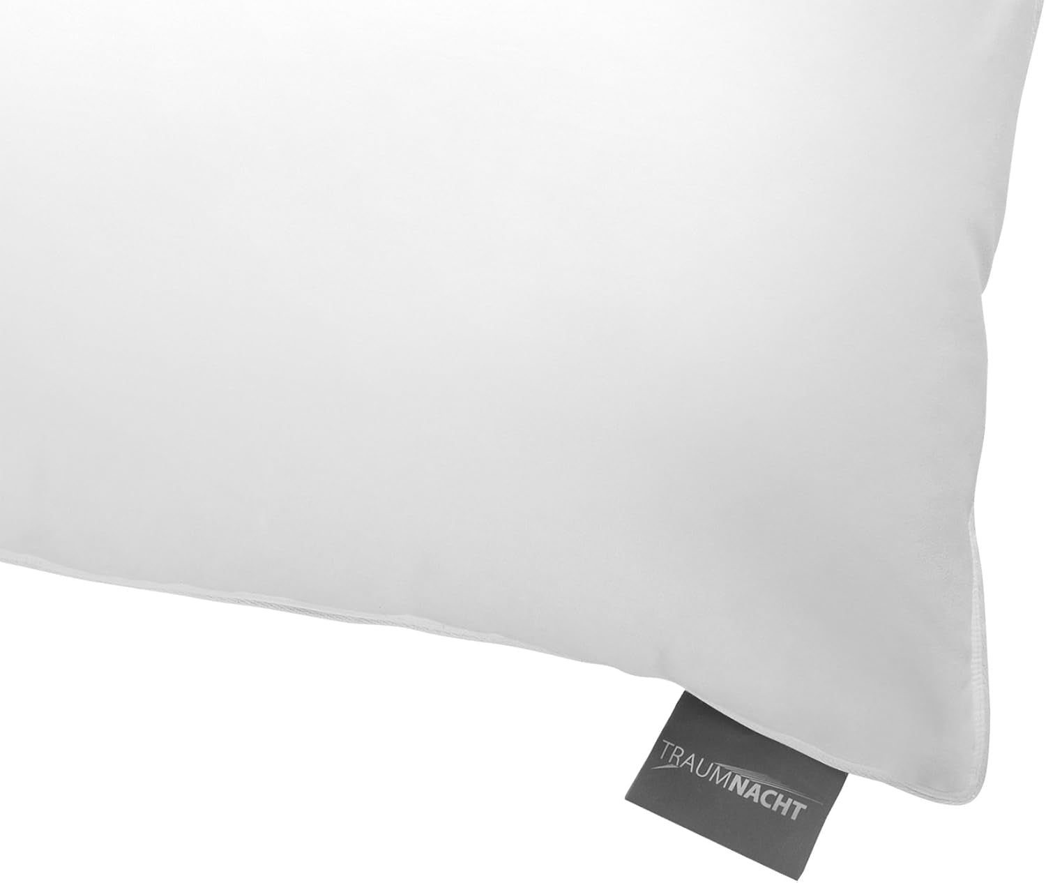 Pernă de puf Traumnacht comfort cu umplutură de puf de înaltă calitate și capac rezistent la puf din bumbac 100%, certificat Oeko-Tex, 80 X 80 cm, produs în conformitate cu standardul de calitate german Perne standard Naty Shop