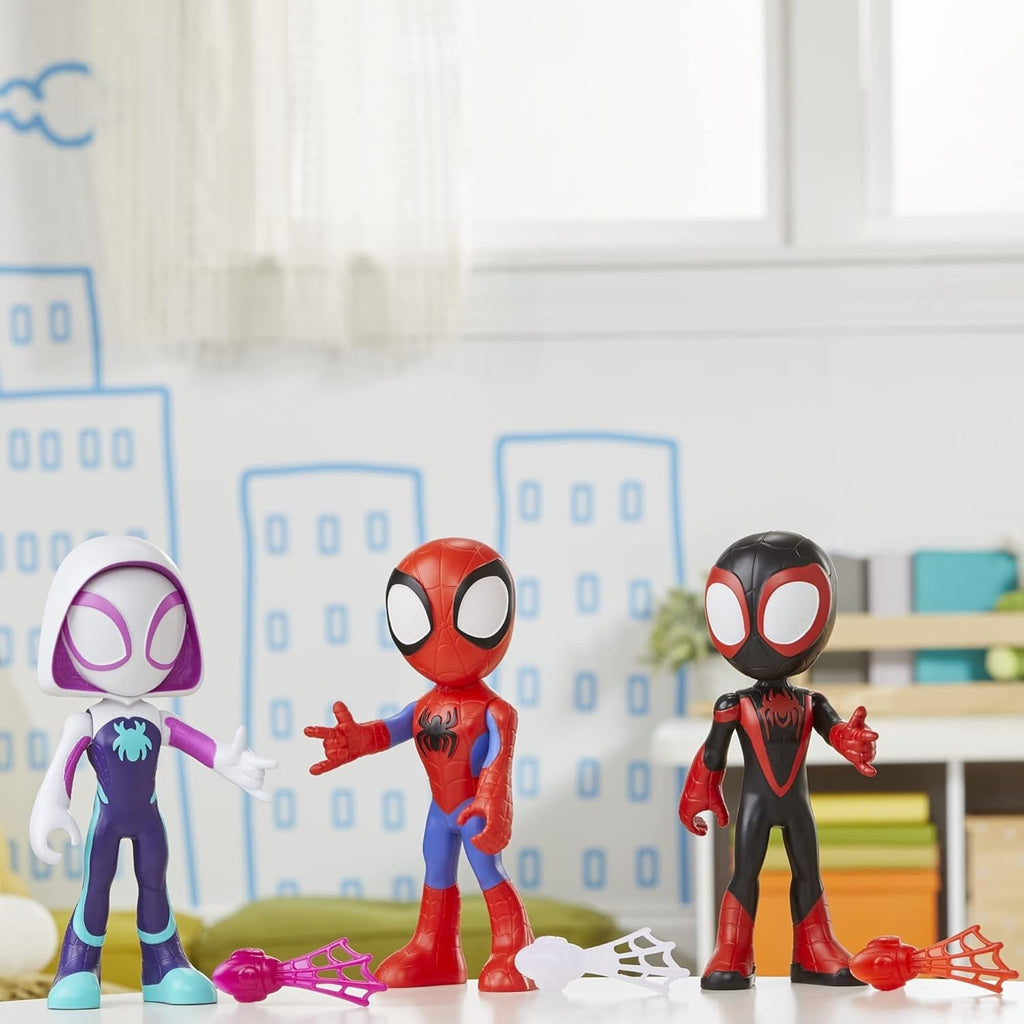 Marvel Spidey and His Amazing Friends Supersized Hero 22.5-Cm Action Figures 3-Pack Action figures Naty Shop