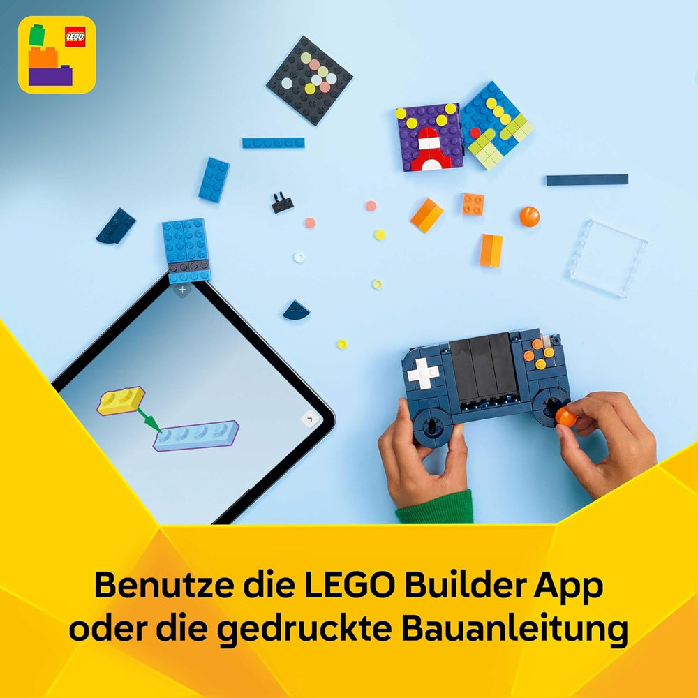 LEGO Creator 3in1 Retro spillekonsol - forvandles til en arkademaskine eller computer med tastatur og mus - Gamer-gaveidé til 8-årige drenge og piger - 31380
