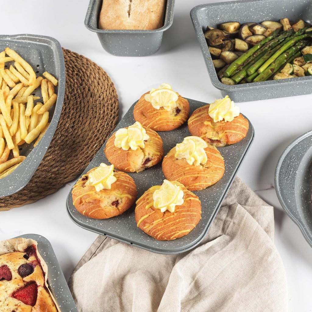 Salter, tavi de copt, diverse forme si marimi, gri Matrite si tavi pentru copt Naty Shop