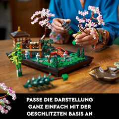 Lego Icons Garden Of Silence - Voksen Zen Botanisk Have Sæt med Lotus Blomster - Tilpasset japansk inspireret skrivebordsdekoration - Gave til kvinder og mænd 10315 Byggesæt Besuche den LEGO-Store
