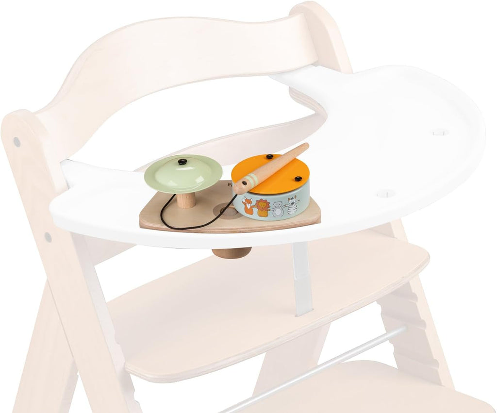 hauck Play Music, Zebra - Xilofon joc muzical de la 12 luni Compatibil cu placa de joc Play Tray pentru Alpha+, Beta+ și Arketa scaun înalt din lemn, jucărie din lemn pentru copii Promovează coordonarea ochi-mână Jucarii Bebe Naty Shop Joaca tobe S, Hauck Animale Atașament pentru o singură piesă