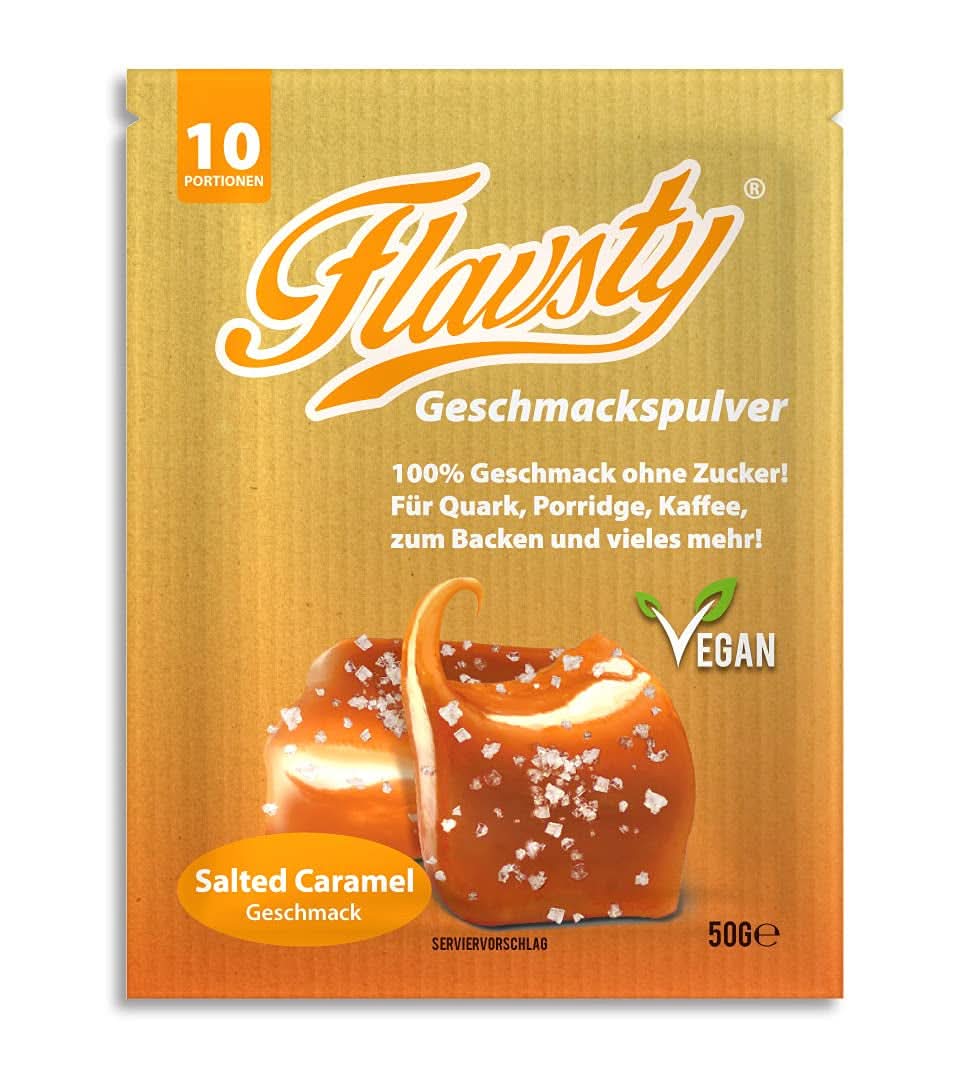 Flavsty® Flavor Powder Marcipan, 50 grams pose (10 portioner) Flavours Naty Shop Salted Caramel