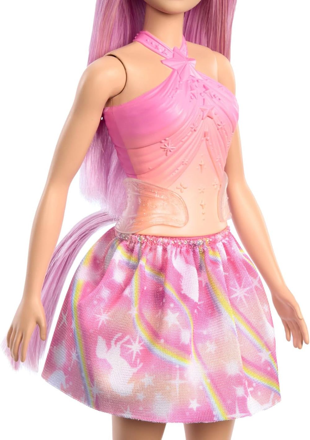 Barbie Unicorn Dolls med farverigt fantasy-hår, farvegradient-outfits og fantasy-tilbehør omkring enhjørningstemaet, HRR13 Naty Shop Dolls