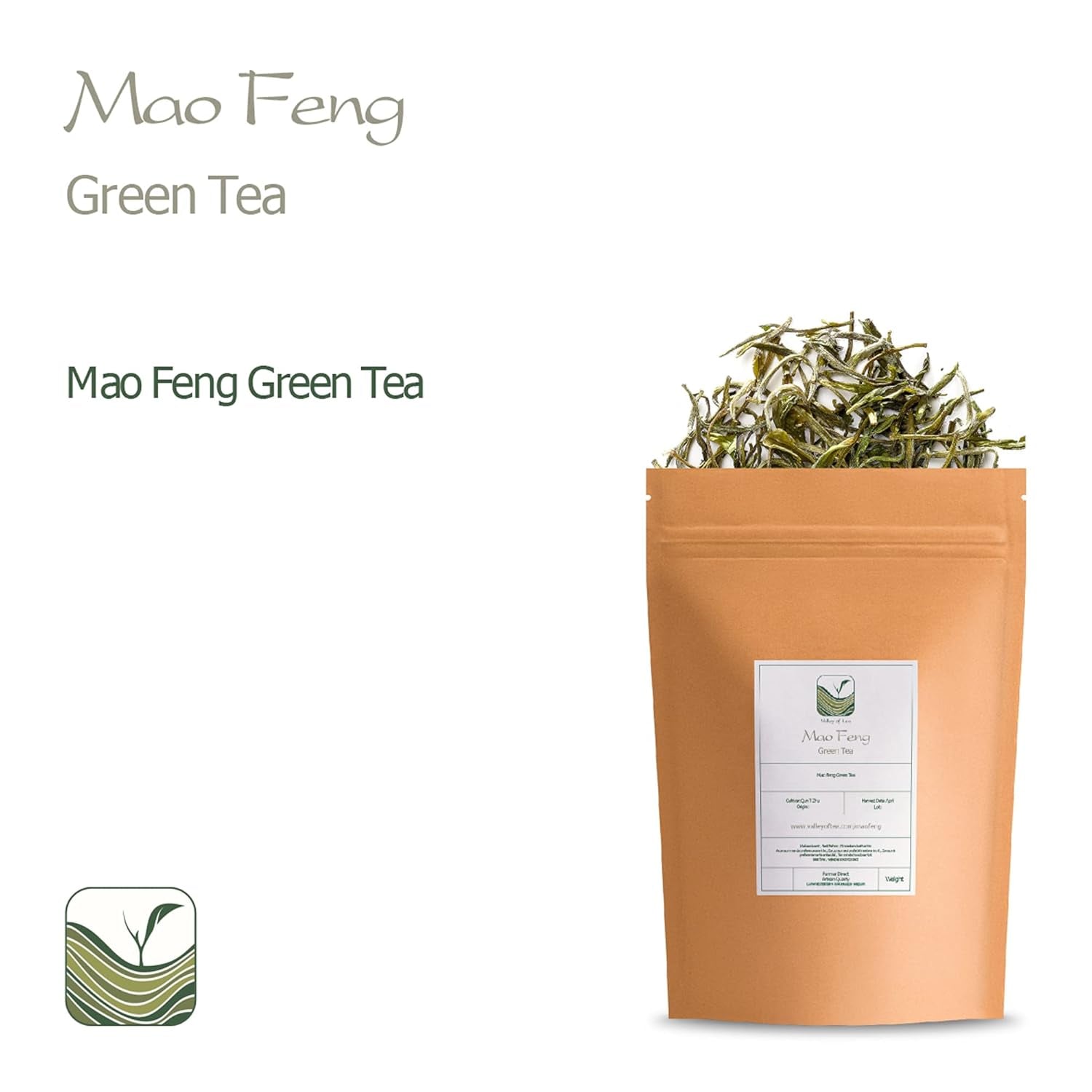 Ceai verde Mao Feng Huangshan - Ceai chinezesc renumit din Huang Shang - Maofeng Yellow Mountains Frunze de ceai verde China Ceai Mao Feng Ceai verde organic Ceai verde chinezesc Ceai verde