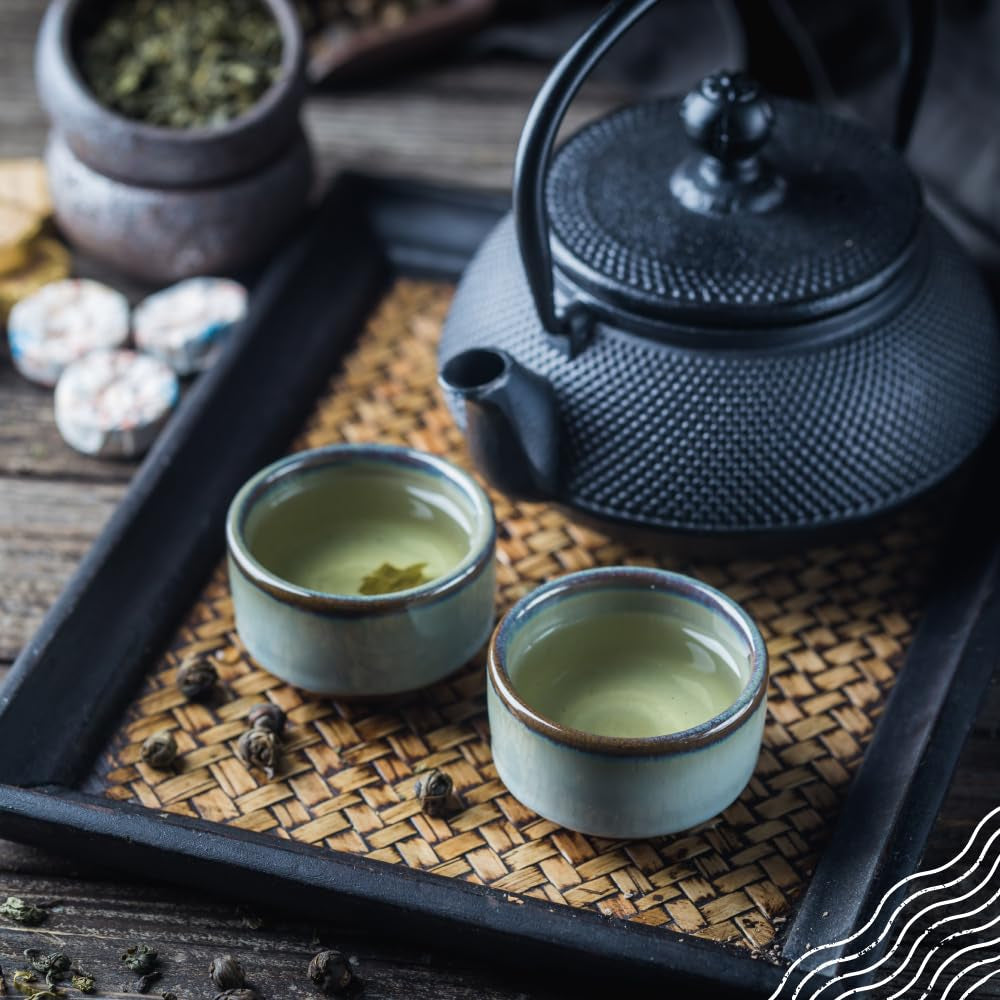 Naturalebio Ceai verde japonez Gyokuro. 50G Ceai organic. Natural și pur. Produs de calitate original din Japonia. Plăcere organică de înaltă calitate, cultivat tradițional pentru un gust optim.