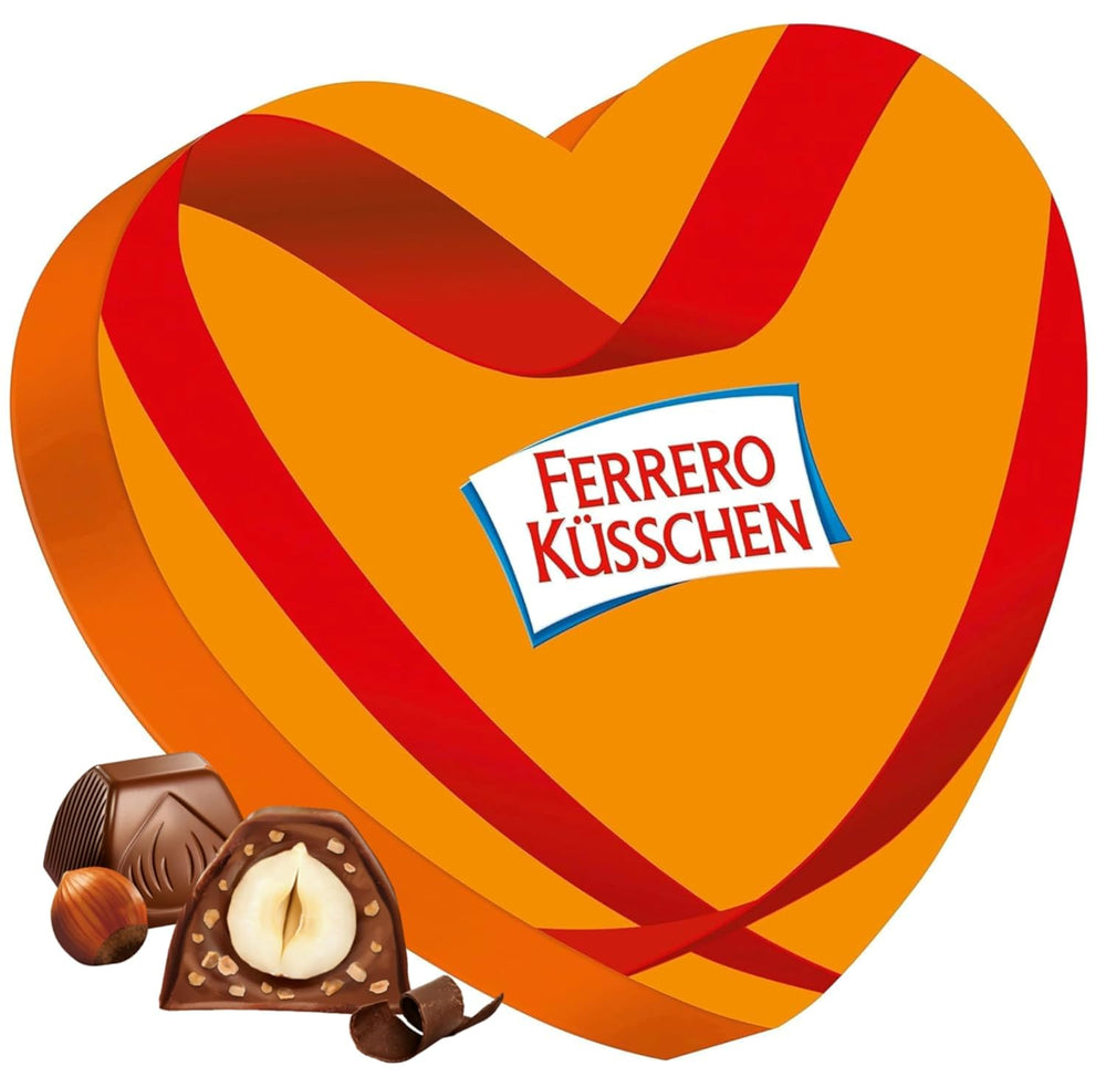 Ferrero Mon Chéri Heart - Valentinsdag Chokoladegave til ham og hende - Sprød chokolade, frugtagtig likør og kirsebær med smag - Til Valentinsdag, Mors Dag og påske - 1 pakke 147g