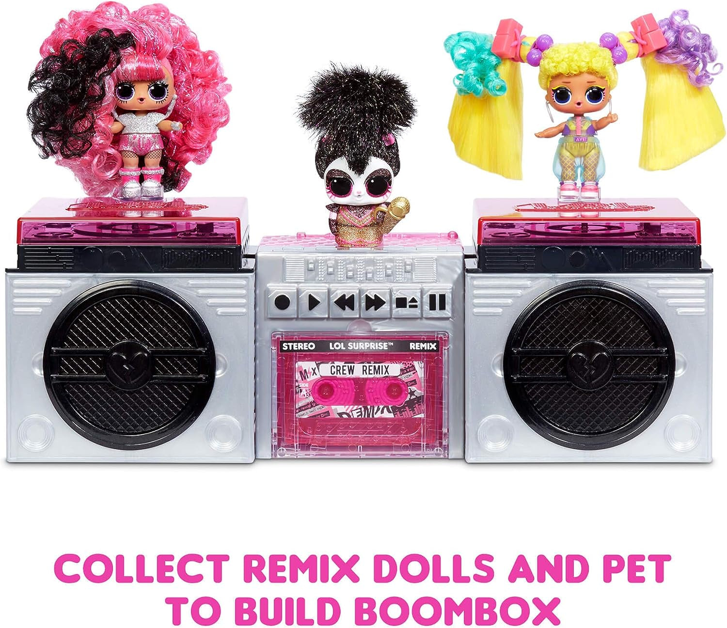 L.O.L. overraskelse! 566977E7C Remix hårflip-dukker - Samlerobjekt - 15 overraskelser - Med hårhætte, tilbehør og musik Naty Shop Dolls