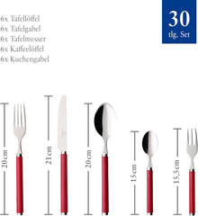 Villeroy & Boch - Spil! Red Roses bestiksæt 30 styks Kitchen Naty Shop