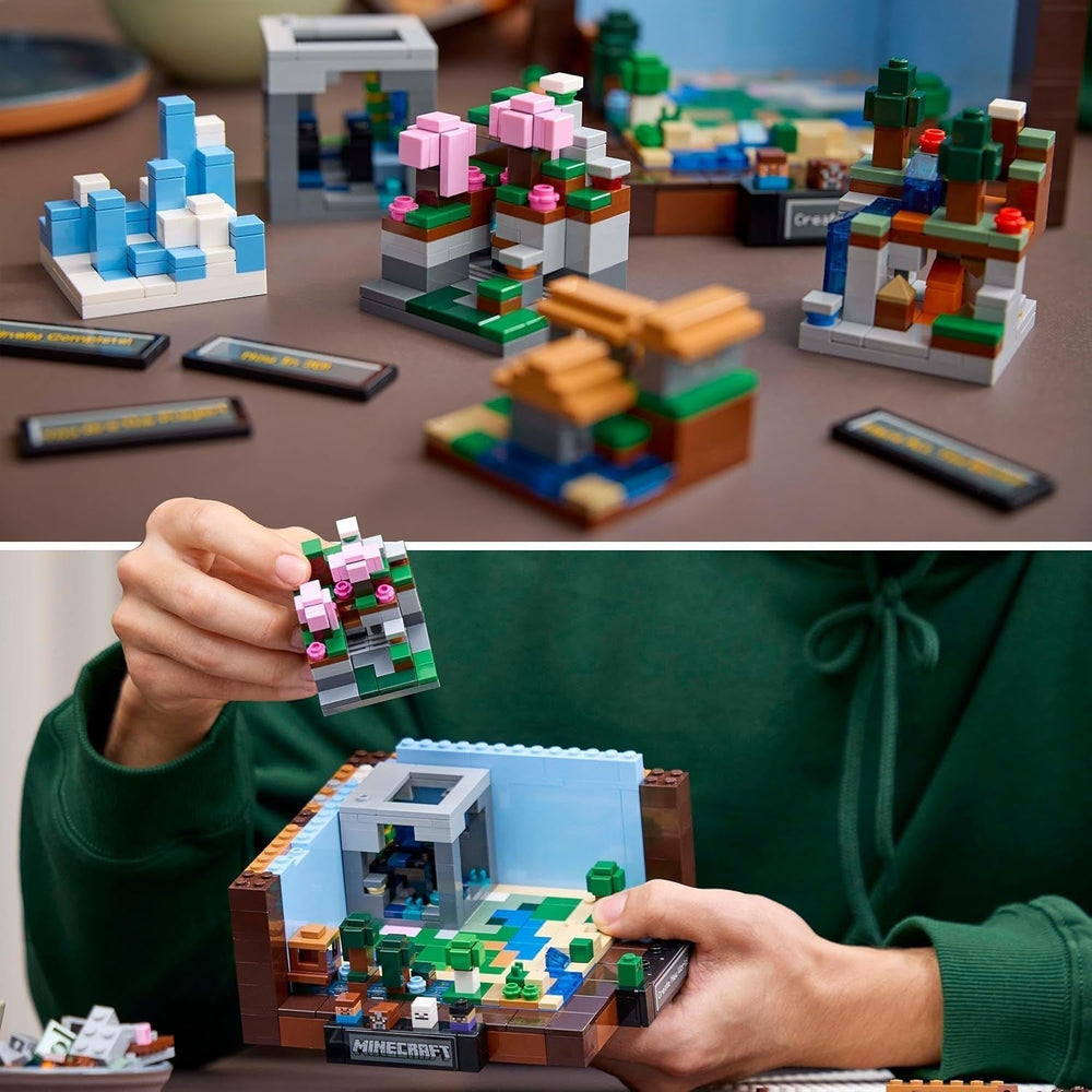 LEGO Minecraft Workbench Byggesæt 8 Figurer Videospil Sæt Inklusiv Steve Alex Creatures and Biomes 15-års jubilæumsmodel Gaveidé til Voksne Mænd Kvinder 21265 Byggesæt Beuche den LEGO-Store