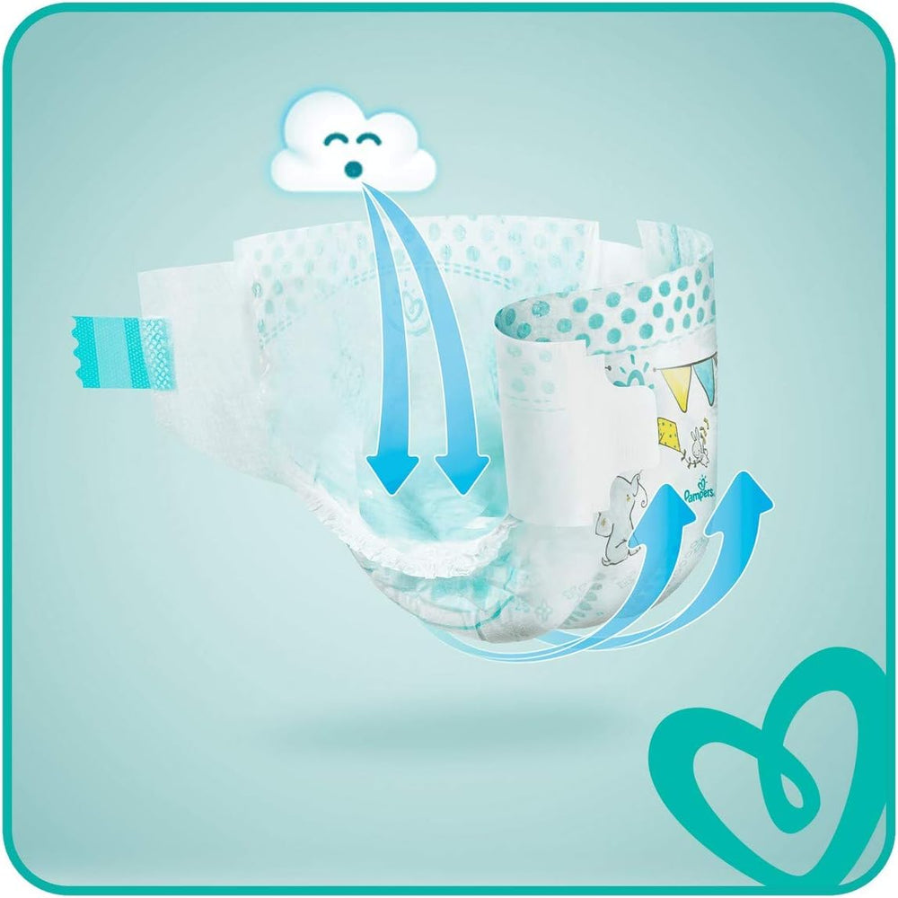 Bleer Pampers 81657566 Baby-Dry Bukser, hvide