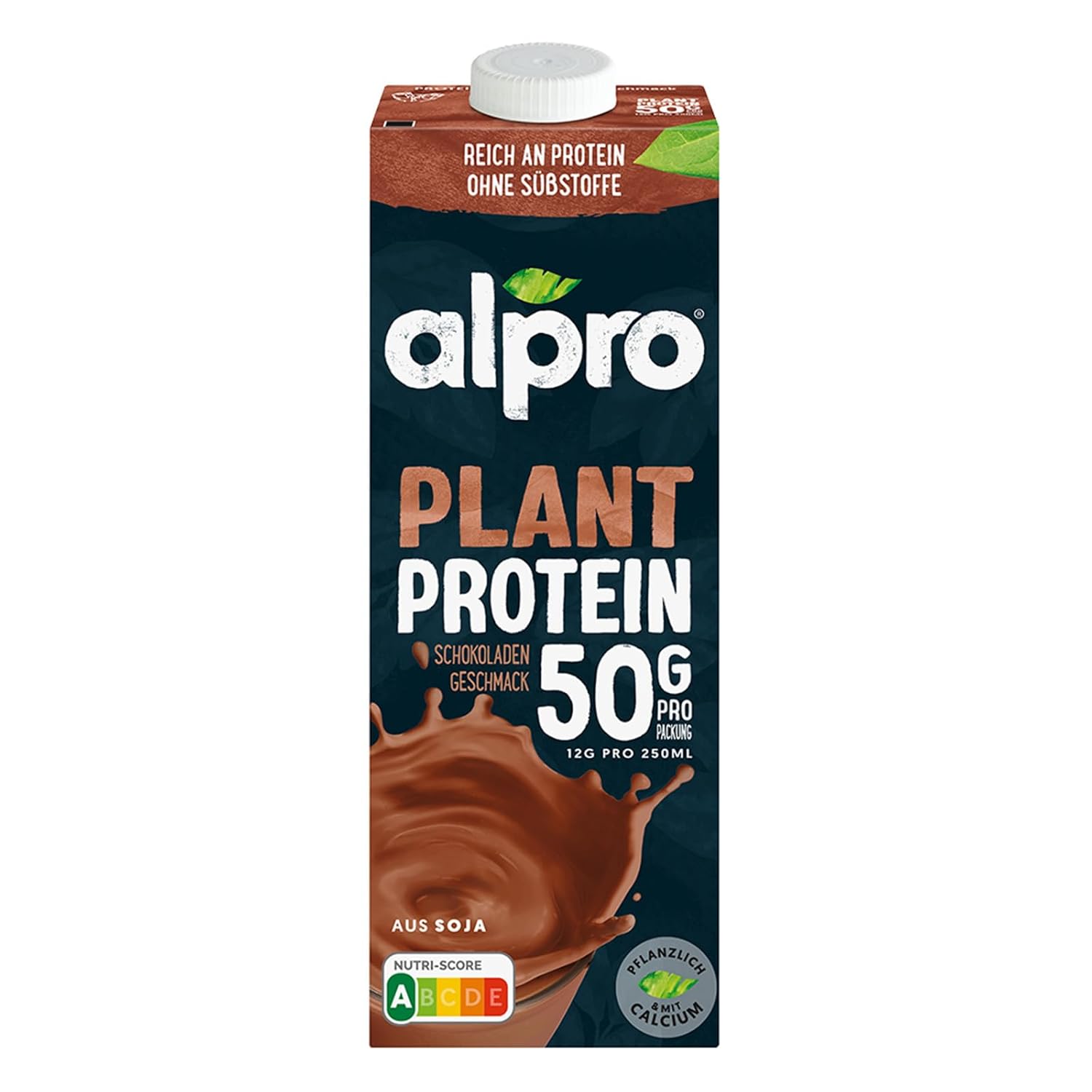 Alpro Proteindrink Chokolade Soja 8x1L - Vegetabilsk Protein