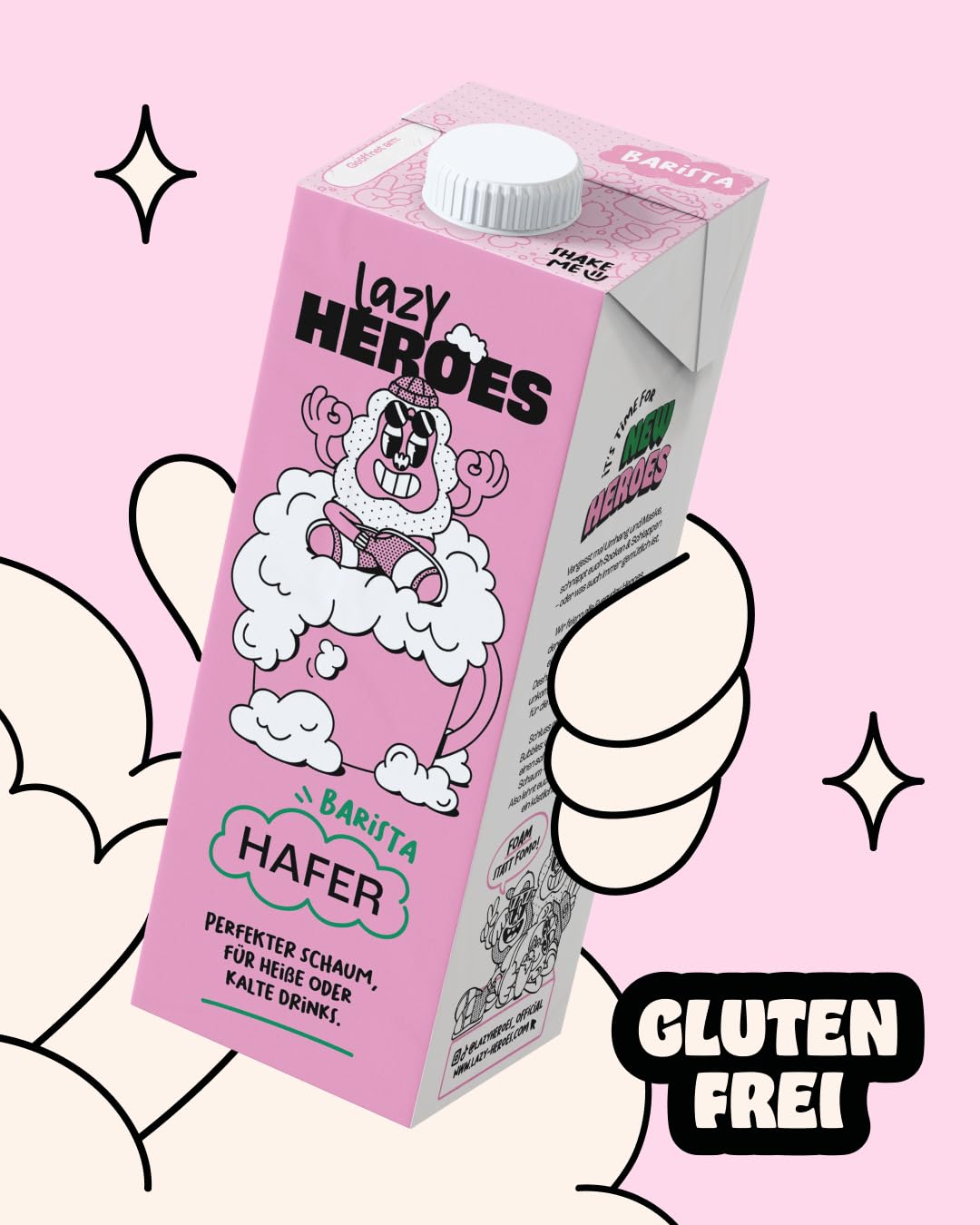 Lazy Heroes Hafer Barista Drink - Perfekt glutenfri vegansk skum