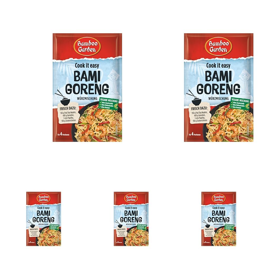 Bambushave Bami Goreng Würzmischung - Ideel til 4 portioner