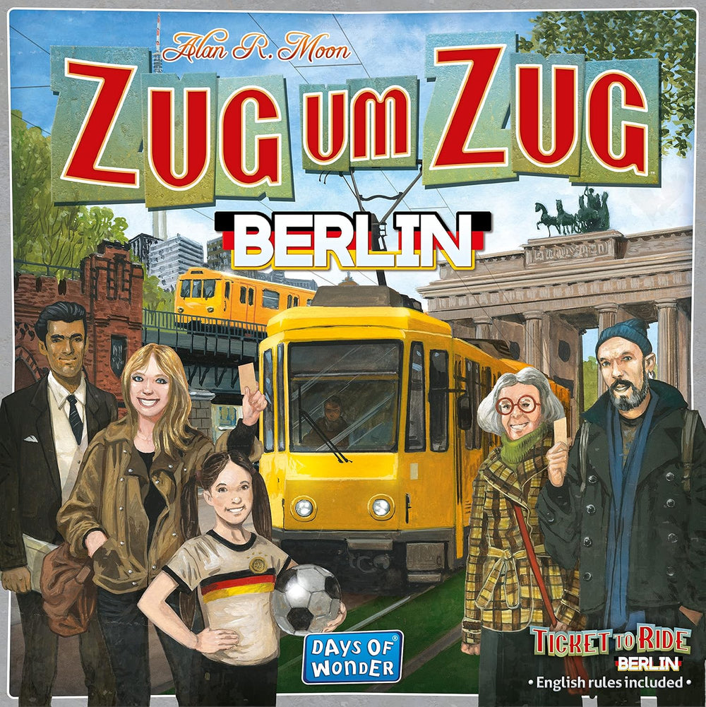 Days of Wonder, Ticket to Ride: Berlin, familiespil, brætspil, 2-4 spillere, i alderen 8+, 10-15 minutter, tysk