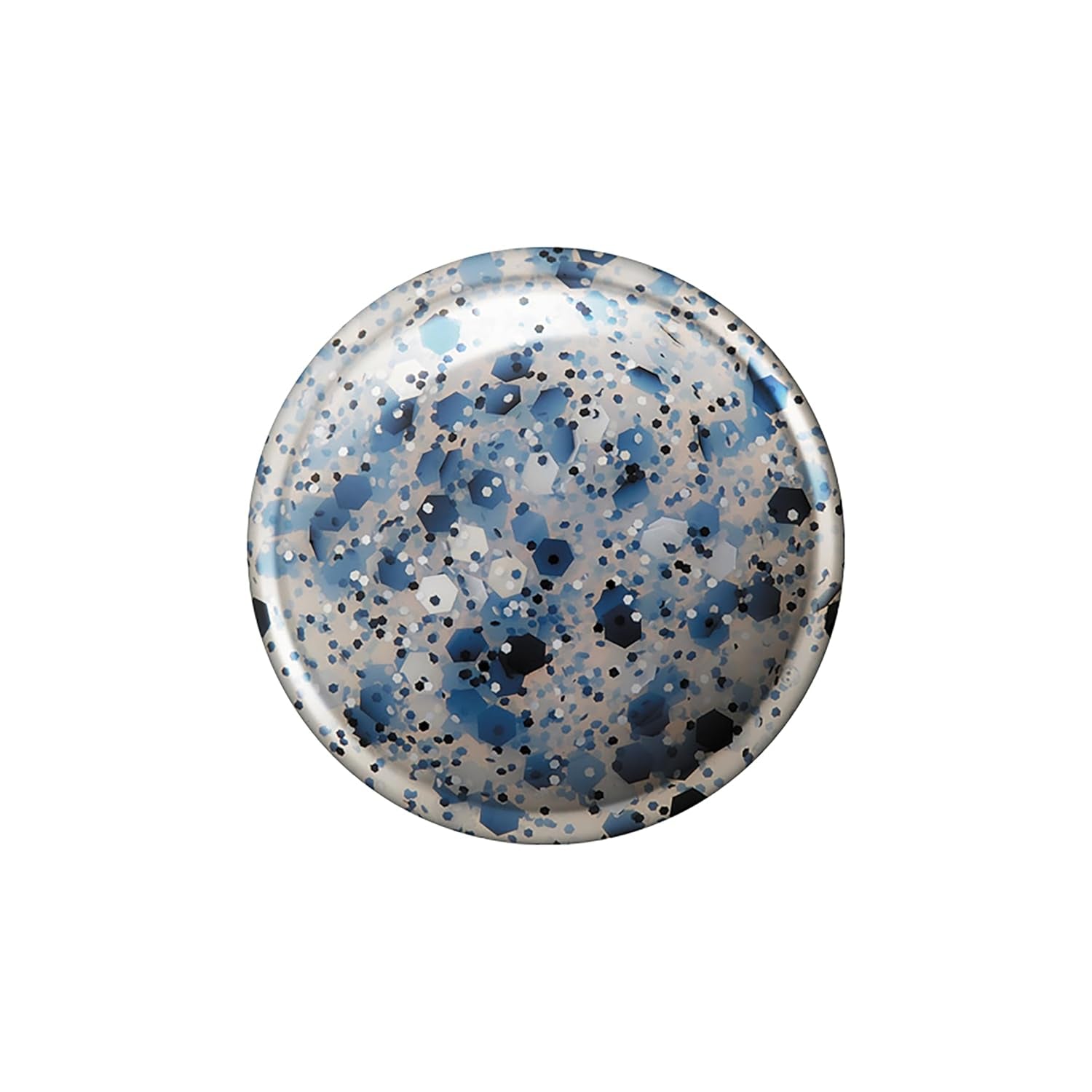 Snegle 516202 Top Coat Confetti Blue Baby Neglelak, Vandbaseret, Vaskbar, Sikker, Vegansk