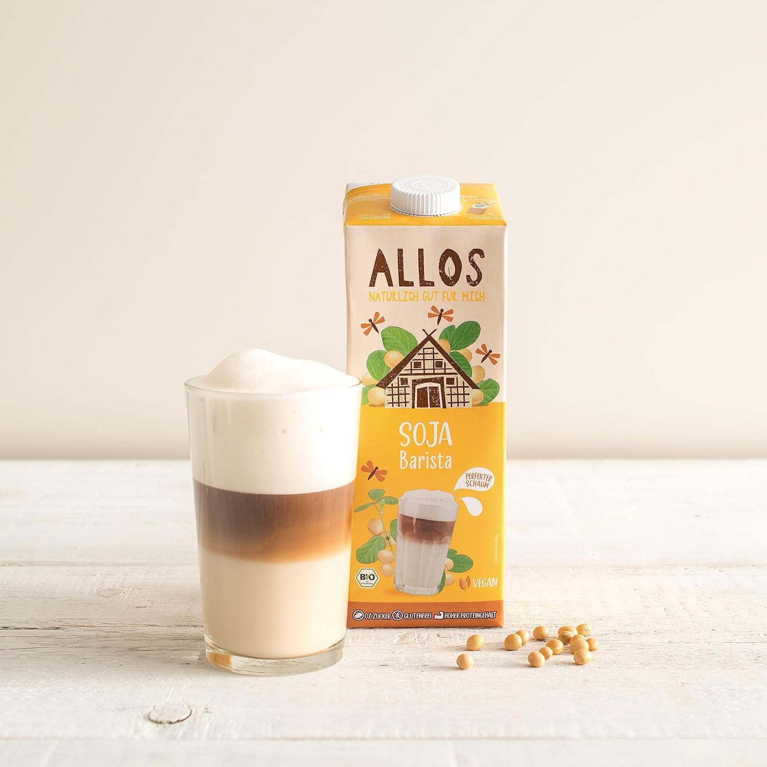 Allos Sojadrink Barista Skum til Vegansk kaffe Laktosefri