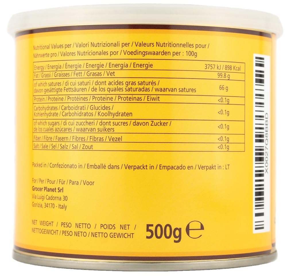 Grocer Planet Natural Ghee - Klaret Ghee 500g til Keto-madlavning