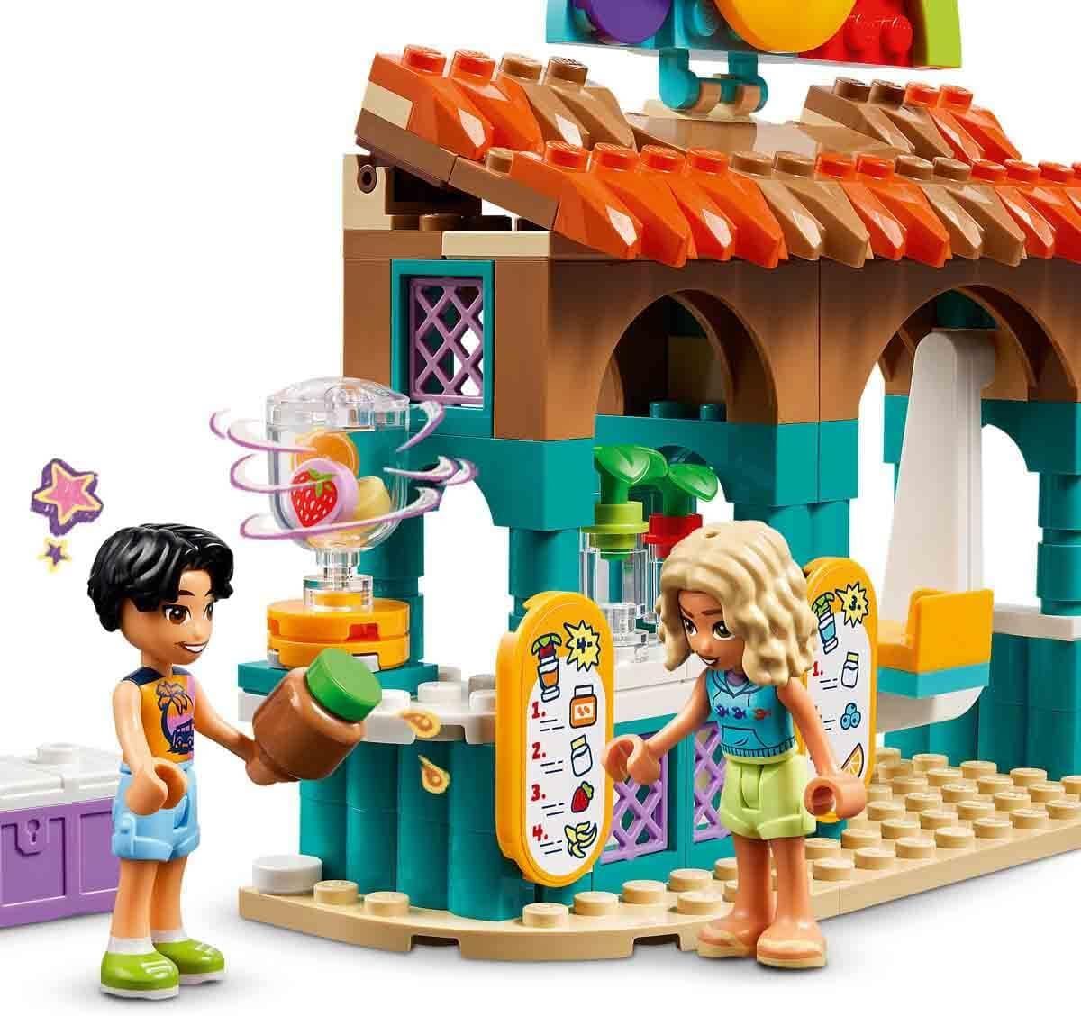 LEGO Friends Smoothie Stand At The Beach Rollespil Legesæt Gaveidé til piger og drenge 6 år med legefigurer Skildpadde og tilbehør Socialt udviklingslegetøj 42625 Byggesæt Besuche den LEGO-Store