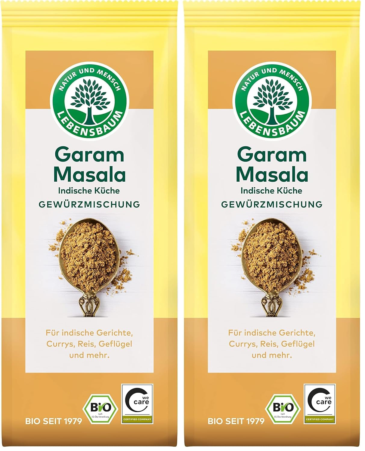 Lebensbaum Garam Masala, Bio-Gewürz zum Würzen von Currys, Rice og Geflügel mit Würzig-warmer and Angehenm Pfeffriger Notes, 40 g