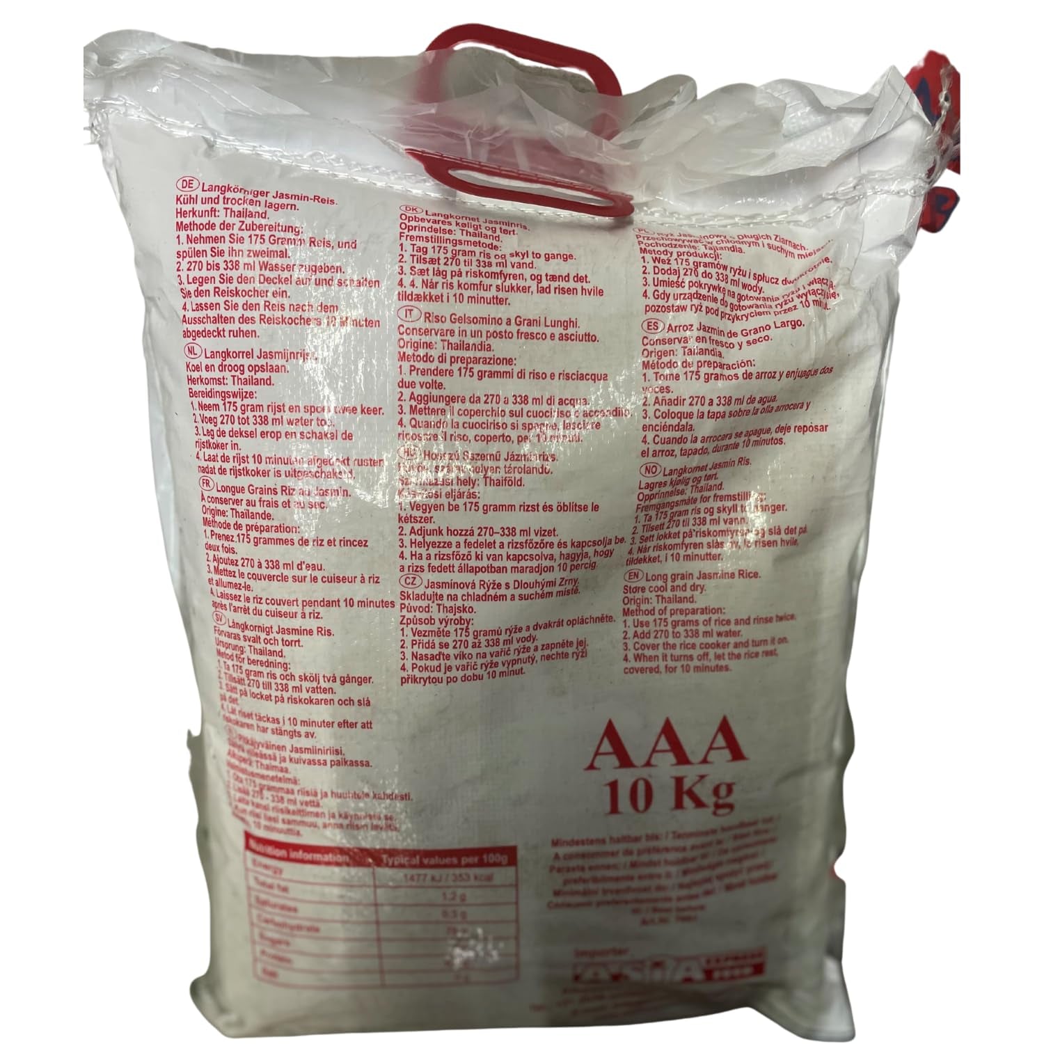 ROYAL THAI RICE - Langkornet ris duftende med jasmin - 1 x 10 kg