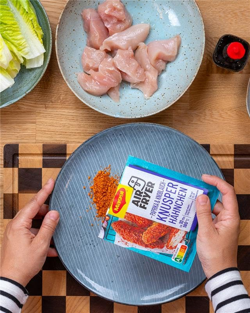 MAGGI Airfryer Knusper Hähnchen - Paprika und Knoblauch, 1er Pack (1 x 39g)