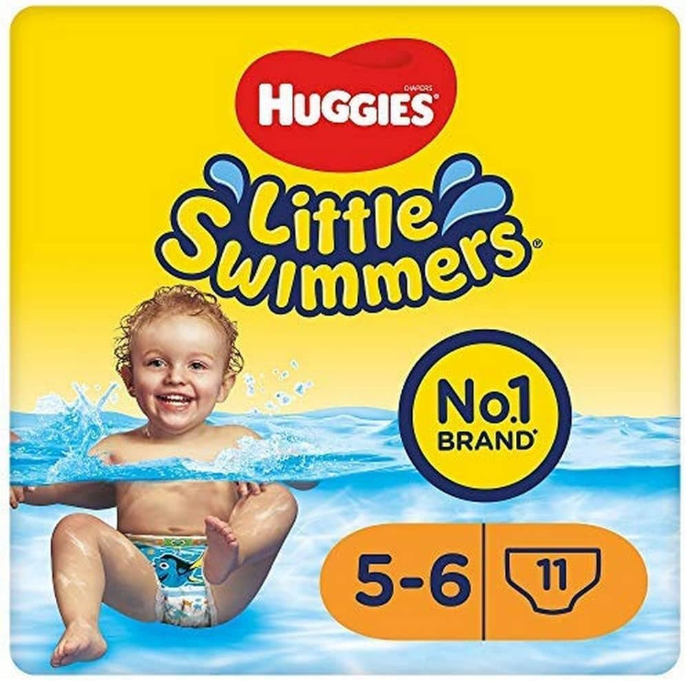Huggies Little Swimmers engangs svømmebleer, størrelse 5-6-66 (Total Pants)