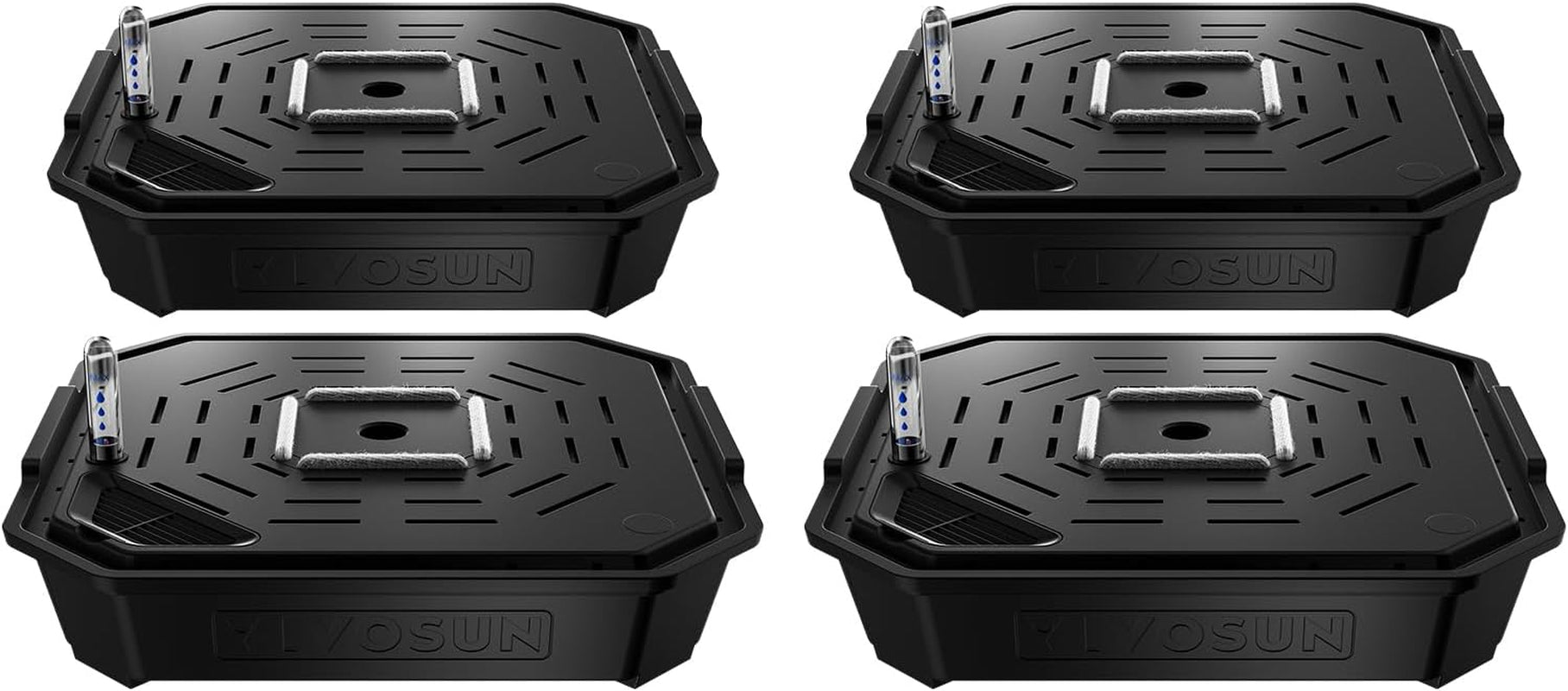 VGrow All-in-One Smart Grow Box, Professionelt system med Samsung LM301H EVO Grow Lamp, Avanceret cirkulations- og ventilationssystem, kunstvanding, næringsstofforsyning til indendørs hydroponics