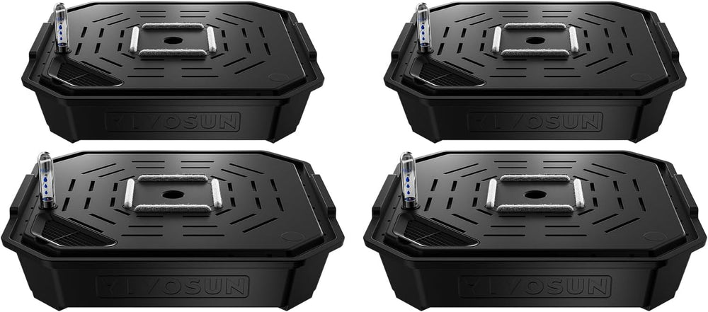 VGrow All-in-One Smart Grow Box, Professionelt system med Samsung LM301H EVO Grow Lamp, Avanceret cirkulations- og ventilationssystem, kunstvanding, næringsstofforsyning til indendørs hydroponics