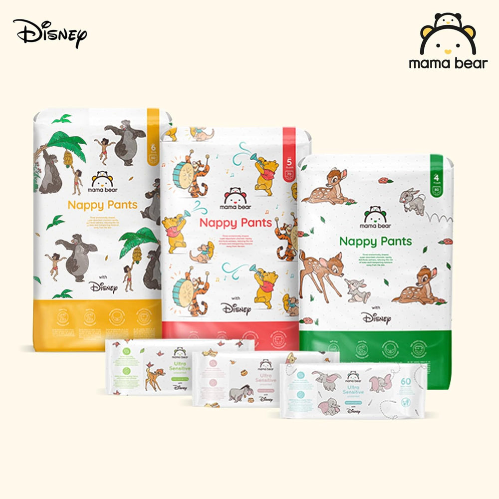 Amazon-mærke: Mama Bear Disney størrelse 6 (15+ kg) - månedlig pakke, hvid, 120 stykker (2 pakker af 60)