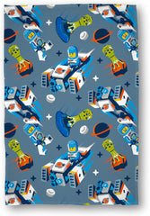Character World Official Lego® City Fleece-tæppe, Superblødt, Varmt Blåt Throw, Cityspace Design, Perfekt til soveværelser, camping og sove, 100 X 150 Cm Senge og tæpper Besuche den Character World-Store Multicolor 100 X 150 Cm