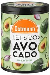 Ostmann Gewürze - Let's Do Avocado | Gewürzsalz für Avocado, Guacamole eller Bowls | Crunchy Topping med Gewürzen, Kräutern og schwarzem Sesam | 70 g i Metalldose genbrugsbar