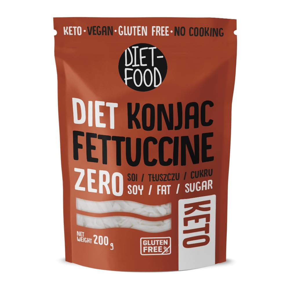 Shirataki Nudler KOST-MAD Low Carb Kaloriefattig Konjac Nudler Vegansk mad Fedtfri Sojafri Glutenfri Vandopløselig Diæt Nudler Lavt Kalorieindhold 200 Gram
