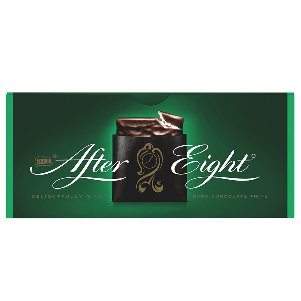 NESTLÉ AFTER EIGHT Tynde mørke chokoladefirkanter med myntecremefyld til feinschmeckere Pakke med 5 (1 x 200 g)