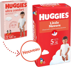 Huggies Babybleer Little Movers, Disney Design, Størrelse 5, 126 Antal (3 x 42), Månedsæske