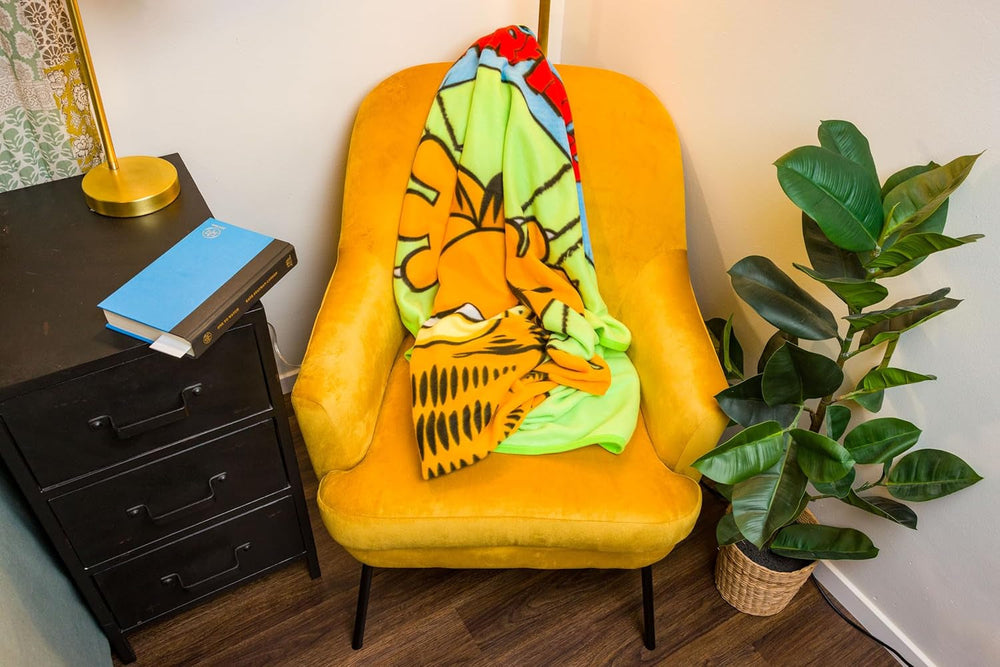 Silver Buffalo Garfield hængende tæppe, fleece, 114,3 X 152,4 cm Silver Buffalo senge og tæpper