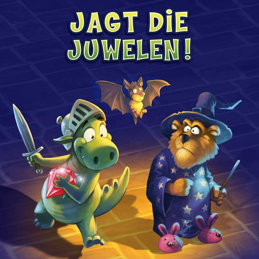 KOSMOS 681036 Raffi Raffzahn Jewel Hunt, spændende spil for børn med magnetisk dragefigur, brætspil til 2-4 børn i alderen 6+ eller hele familien