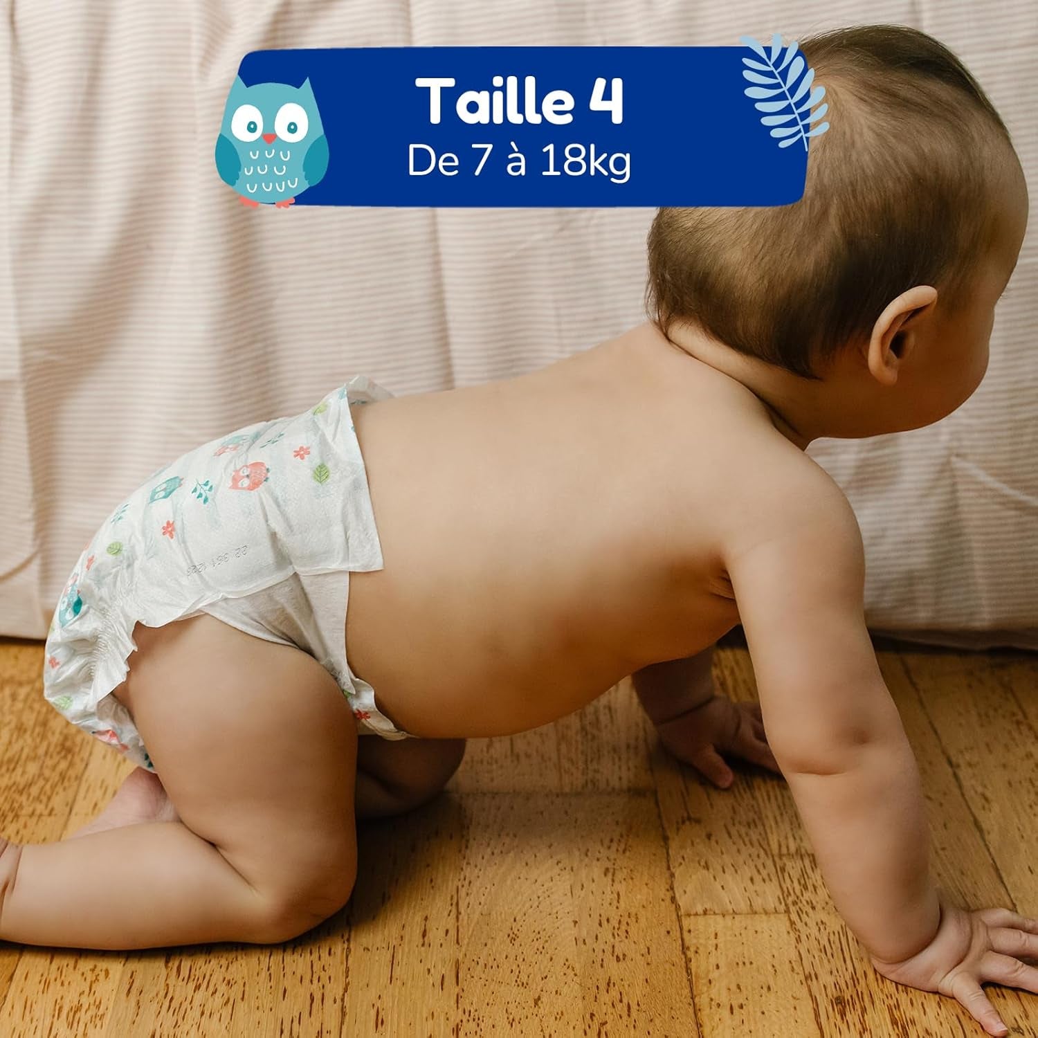 - Ble størrelse 4 (7 – 18 kg) – til følsom hud – naturlig og meget absorberende – 12 timers lækagesikker – ohne unerwünschte Inhaltsstoffe – fremstillet i Frankrig – 132 bleer