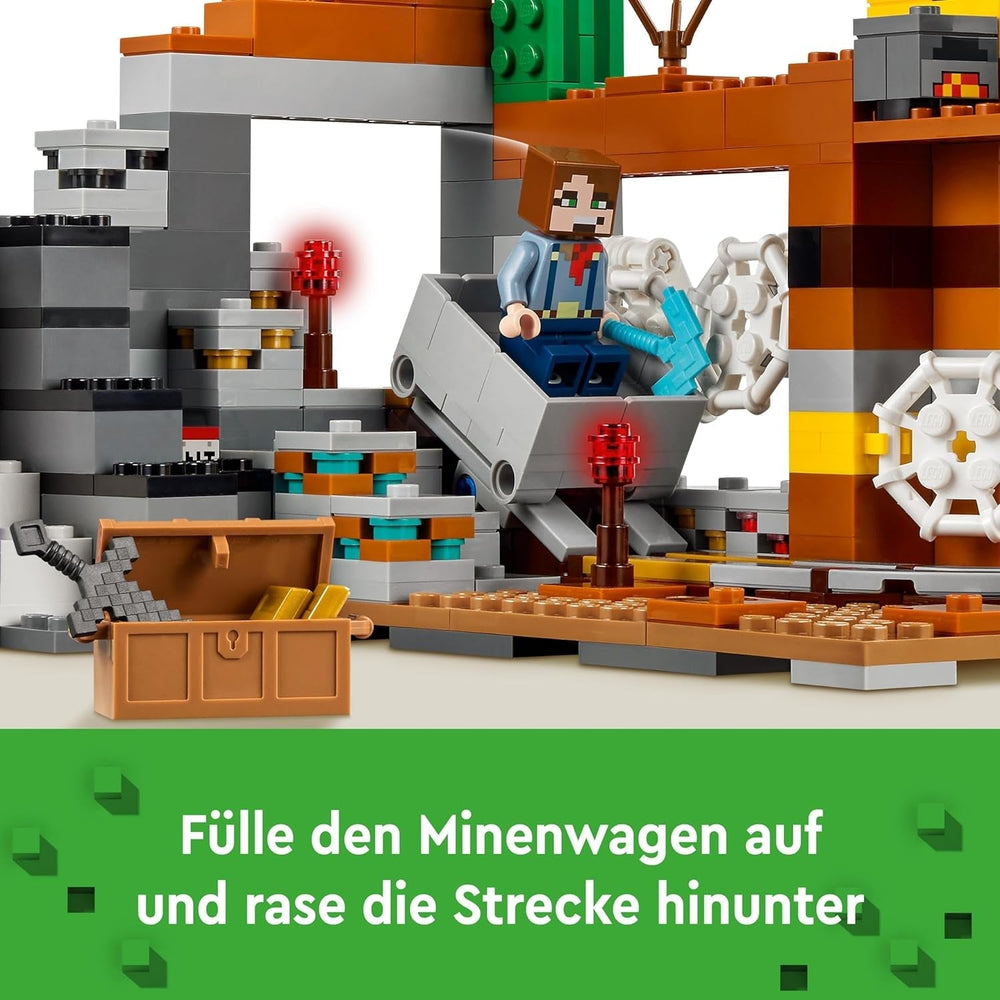 LEGO Minecraft Badlands Mine Videospil Minelegetøjssæt til drenge og piger i alderen 8+ Sjov byggeklodser Eventyrsæt Fødselsdagsgave 21263 Byggesæt Besuche den LEGO-Store