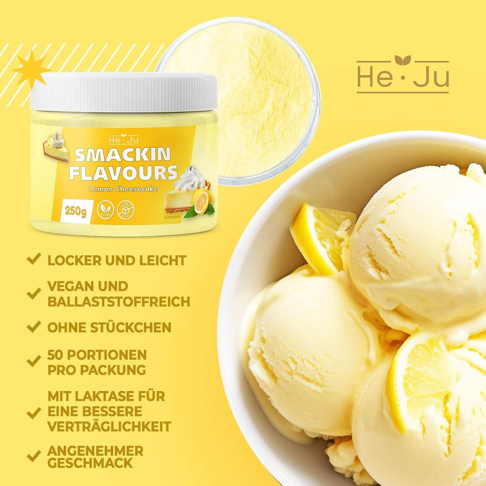 He-Ju Lemon Cheesecake-smagspulver, 250 gram Aromas Naty Shop