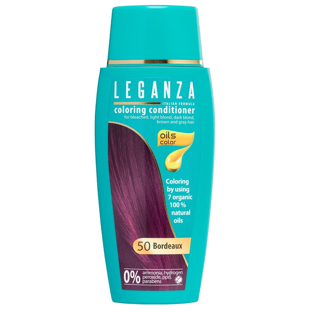 Leganza Natural Balm Hair Dye Colour 71 Café Latte | Vopsea de păr fără amoniac | Îmbogățită cu 7 uleiuri naturale | 150 ml Vopsea pentru par Naty Shop 50 Bordeaux