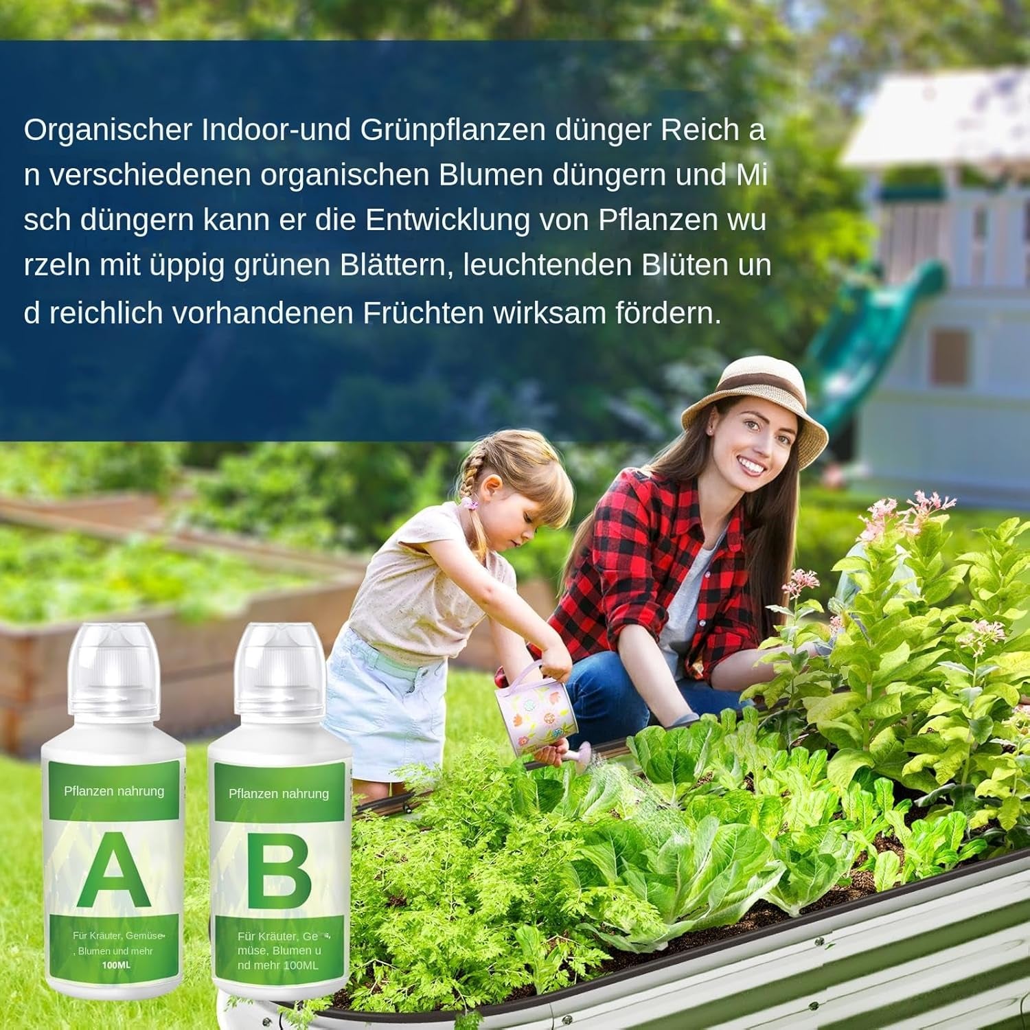 2 stk Hydroponisk plantegødning, hydroponiske plantenæringsstoffer, hydroponiske gødninger, hydroponiske plantenæringsstoffer, A & B hydroponiske systemgødninger