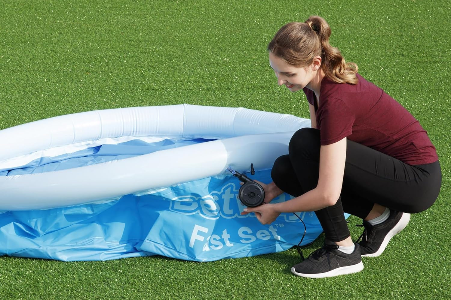 Bestway Fast Set pool, uden pumpe, blå, 366 x 76 cm, uden tilbehør