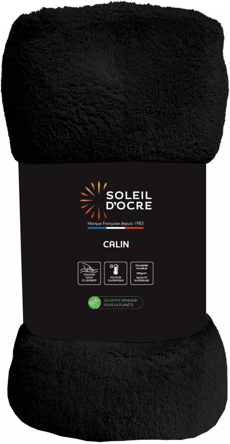 Soleil D'Ocre, flanneltæppe, 220 X 240 Cm, Calin, brune Dyner og dyner Naty Shop Sort 220 X 240 Cm