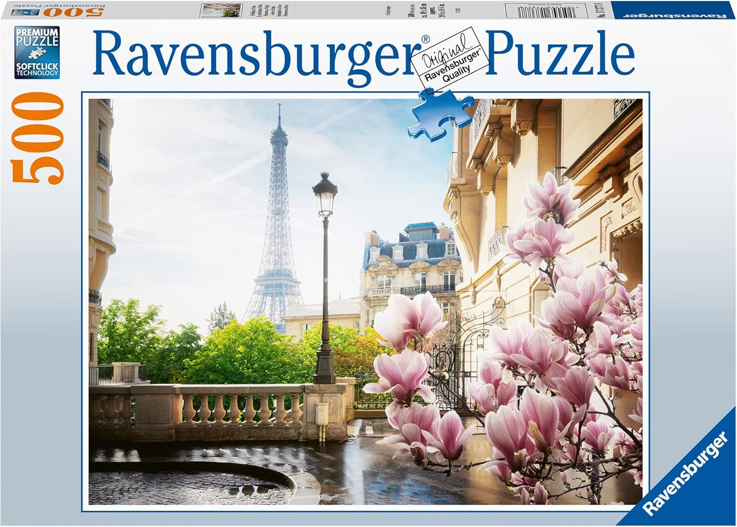 Ravensburger Puzzle 12000366 - Primăvara la Paris - puzzle jigsaw de 500 de piese pentru adulți și copii de peste 12 ani Puzzle Naty Shop Design vechi