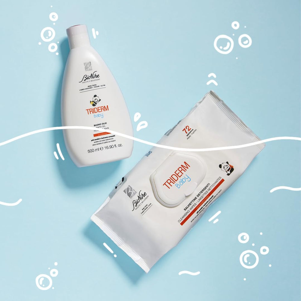Bionike Triderm Baby vådservietter til tør og følsom hud Beroligende og opstrammende effekt Beskytter og fugter 72 servietter