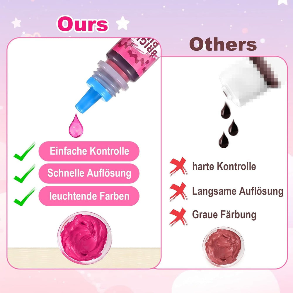 Colorant alimentar 18 culori x 6ml, colorant alimentar lichid pentru copt prăjituri, fursecuri, macaroane, băuturi, colorant alimentar foarte concentrat pentru ouă de Paște, slime DIY, obiecte de colorat artizanale