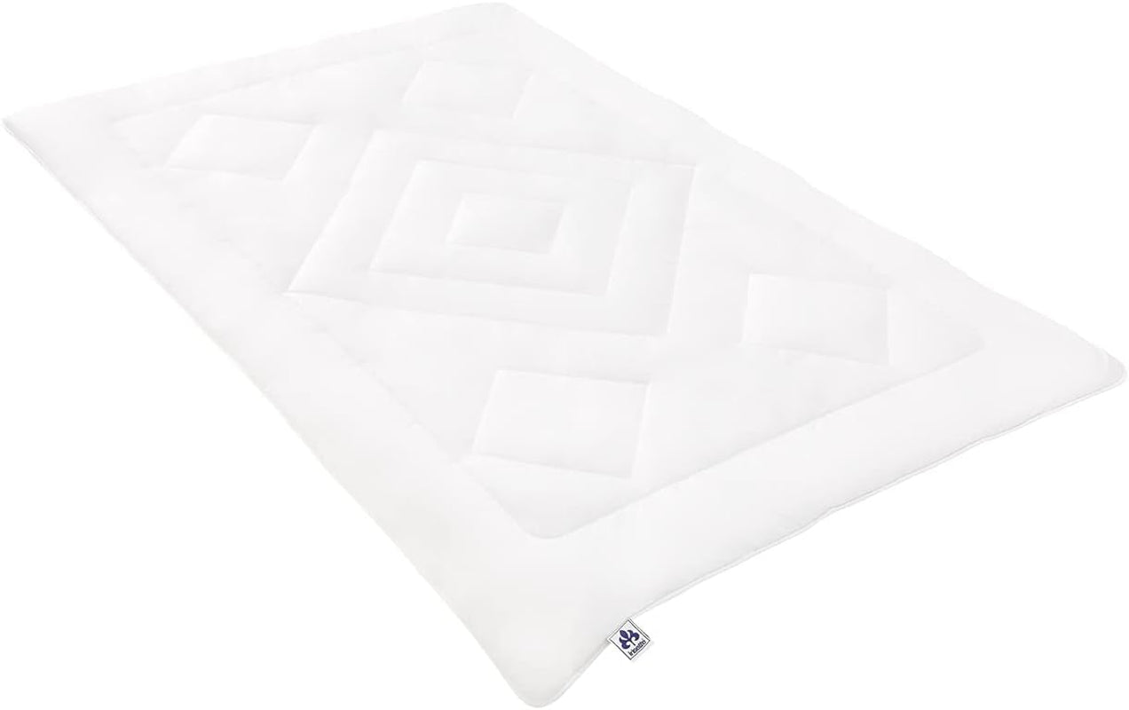 Irisette Noblesse dyne til alle årstider - Made in Germany - Dynebetræk af rent bomuld, 135 X 200 Cm, Øko-Tex certificeret Dyner og dyner Naty Shop Single 135 cm X 200 cm Mono