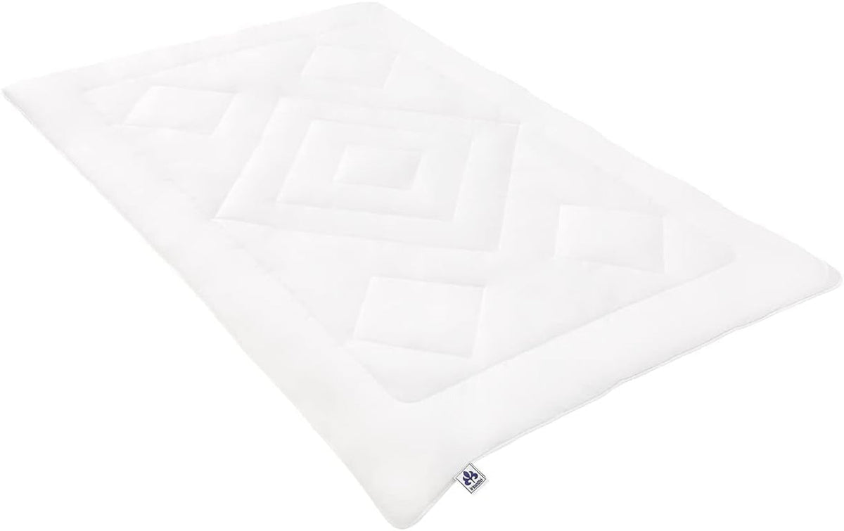 Irisette Noblesse dyne til alle årstider - Made in Germany - Dynebetræk af rent bomuld, 135 X 200 Cm, Øko-Tex certificeret Dyner og dyner Naty Shop Single 135 cm X 200 cm Mono